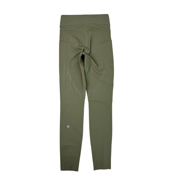Lululemon Fast and Free HR Tight 25” Army Green Women’s Size 6 NWT - Picture 2 of 15